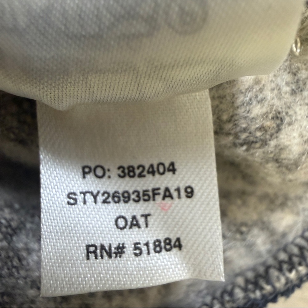Patagonia Woolyester Fleece Jacket - Oatmeal Heather Men’s Size XXL - Picture 7 of 9